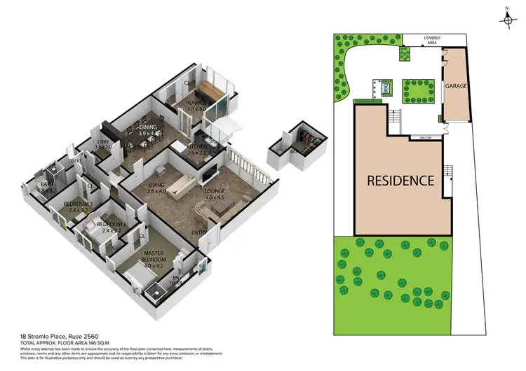 Floorplan of Homely house listing, 18 Stromlo Place, Ruse NSW 2560