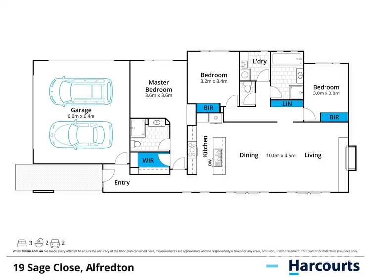Floorplan of Homely house listing, 19 Sage Close, Alfredton VIC 3350