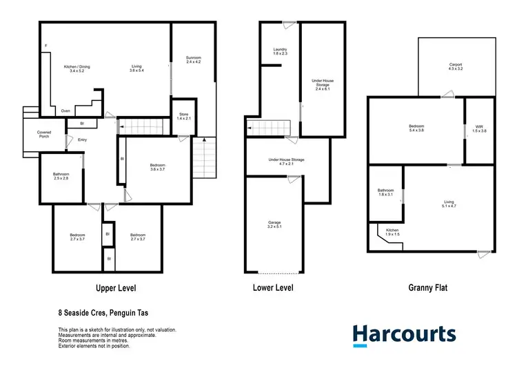 Floorplan of Homely house listing, 8 Seaside Crescent, Penguin TAS 7316