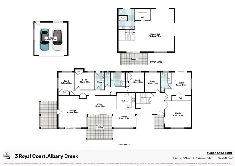Floorplan of Homely house listing, 1 & 3 Royal Court, Albany Creek QLD 4035