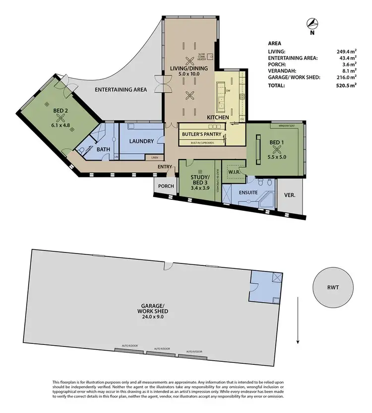 Floorplan of Homely rural property listing, 142 Range Road, Rockleigh SA 5254