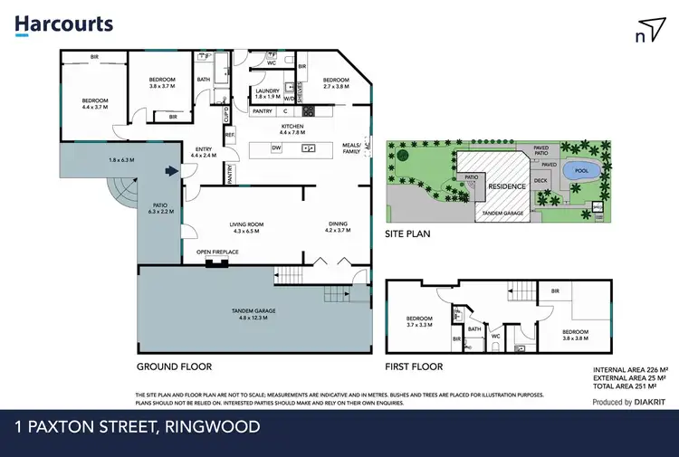 Floorplan of Homely house listing, 1 Paxton Street, Ringwood VIC 3134