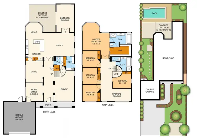 Floorplan of Homely house listing, 32 Castricum Place, Ferntree Gully VIC 3156