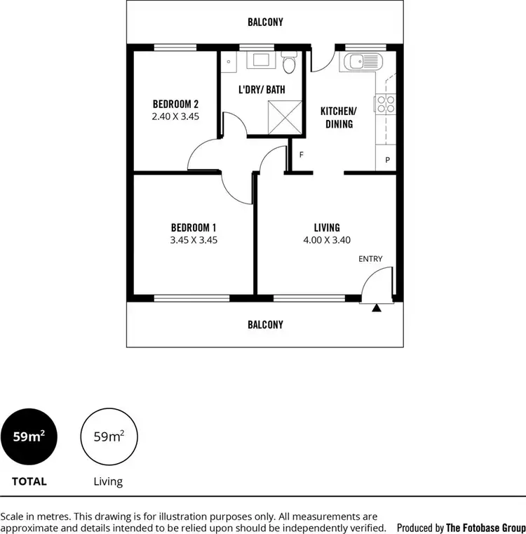 Floorplan of Homely flat listing, 80/3 Noblet Street, Findon SA 5023