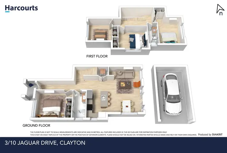 Floorplan of Homely townhouse listing, 3/10 Jaguar Drive, Clayton VIC 3168