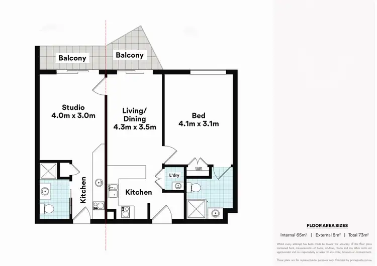 Floorplan of Homely apartment listing, 95/35 Morrow Street, Taringa QLD 4068