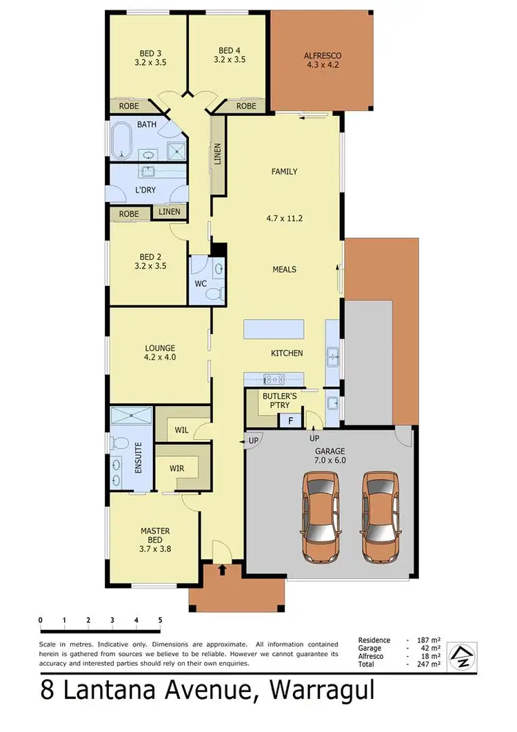 Floorplan of Homely house listing, 8 Lantana Ave, Warragul VIC 3820