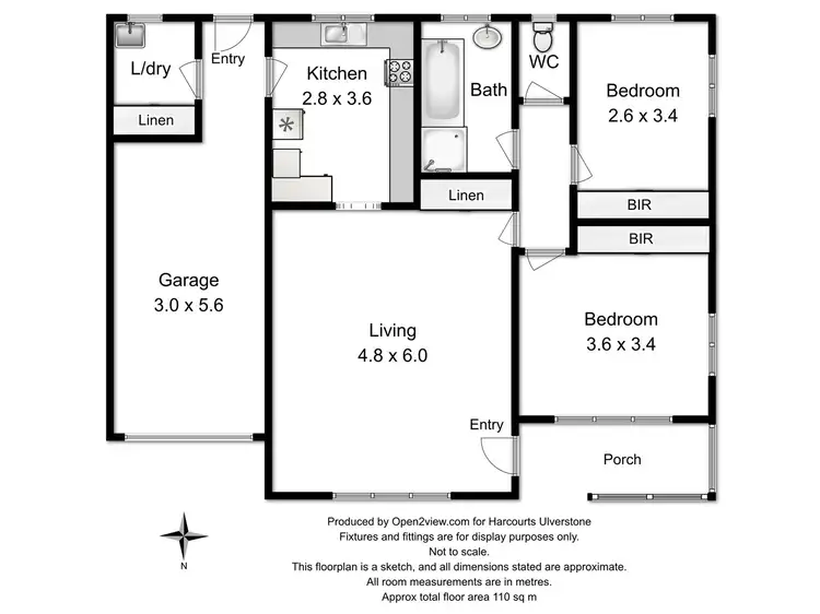 Floorplan of Homely unit listing, 2/2A Jermyn Street, Ulverstone TAS 7315