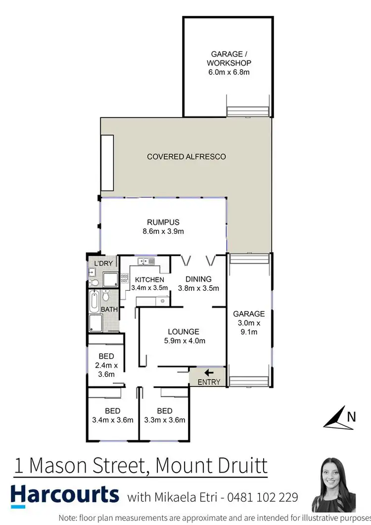 Floorplan of Homely house listing, 1 Mason Street, Mount Druitt NSW 2770