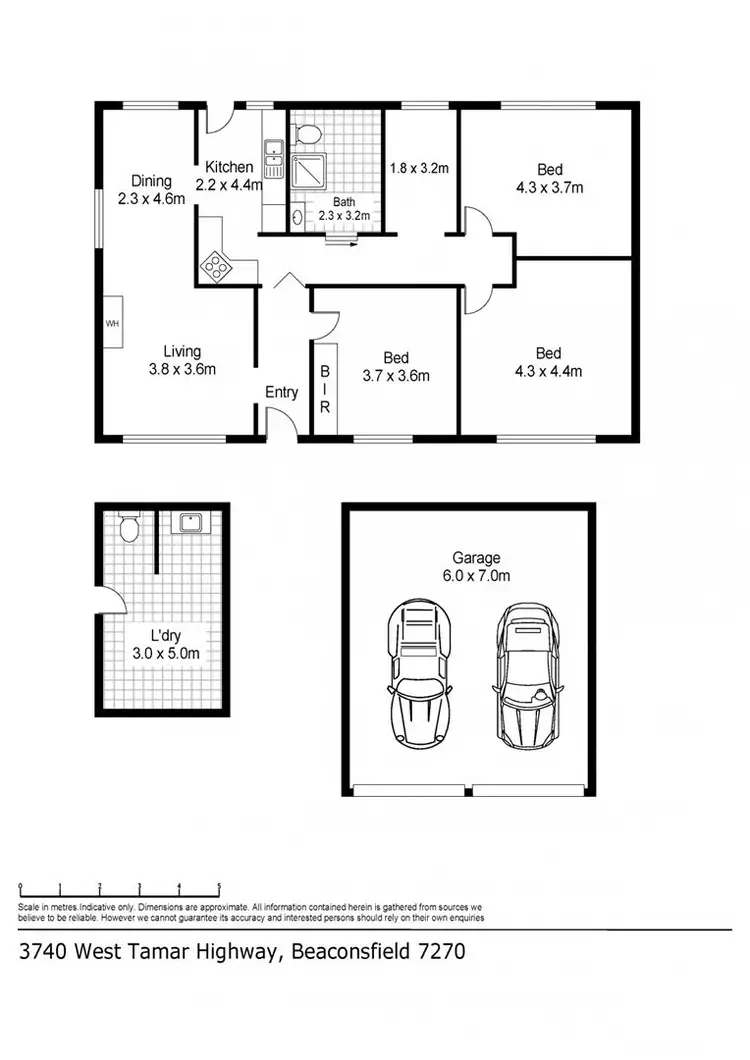 Floorplan of Homely house listing, 3740 West Tamar Hwy, Beaconsfield TAS 7270