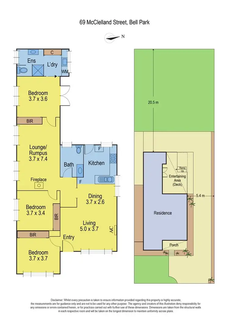 Floorplan of Homely house listing, 69 McClelland Street, Bell Park VIC 3215
