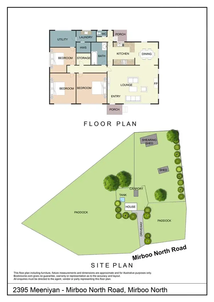 Floorplan of Homely rural property listing, 2395 Meeniyan Mirboo North Road, Mirboo North VIC 3871