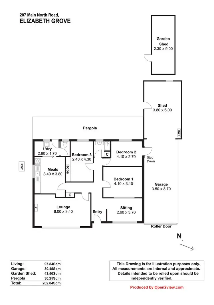 Floorplan of Homely house listing, 207 Main North Road, Elizabeth Grove SA 5112