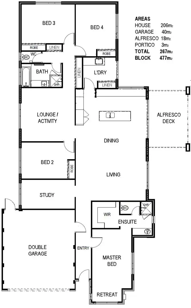 Floorplan of Homely house listing, 12 Addis Way, Wandi WA 6167