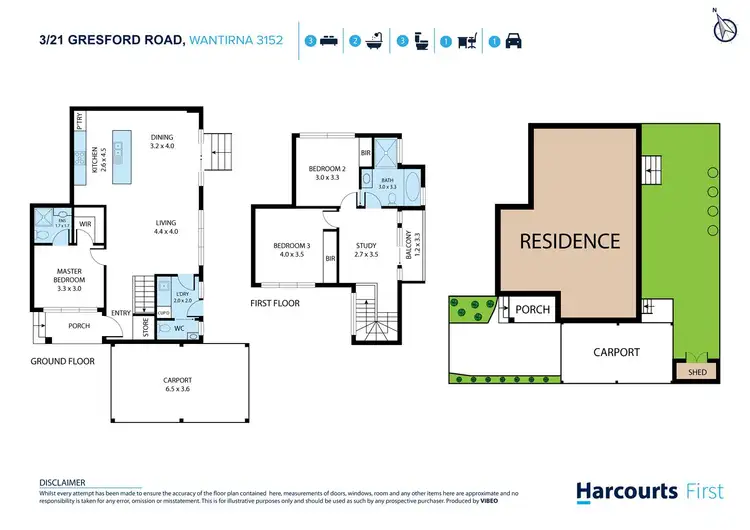 Floorplan of Homely townhouse listing, 2&5/30 Gresford Road, Wantirna VIC 3152