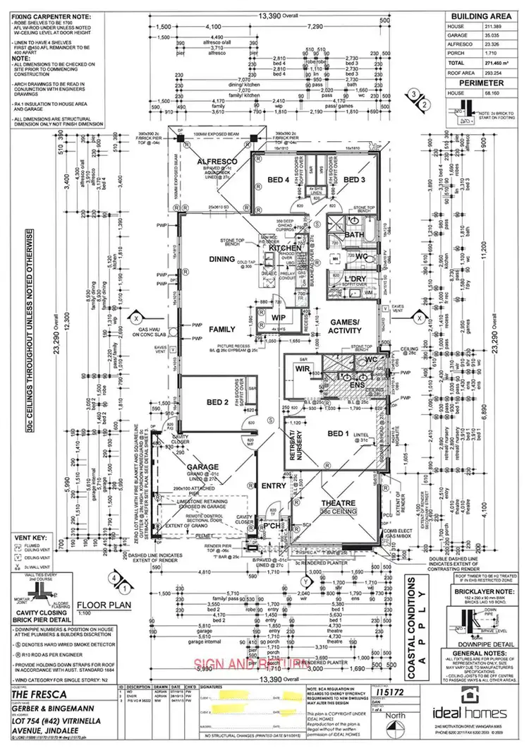 Floorplan of Homely house listing, 42 Vitrinella Avenue, Jindalee WA 6036