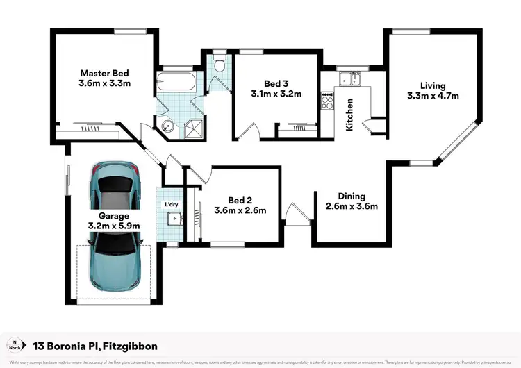 Floorplan of Homely house listing, 13 Boronia Place, Fitzgibbon QLD 4018