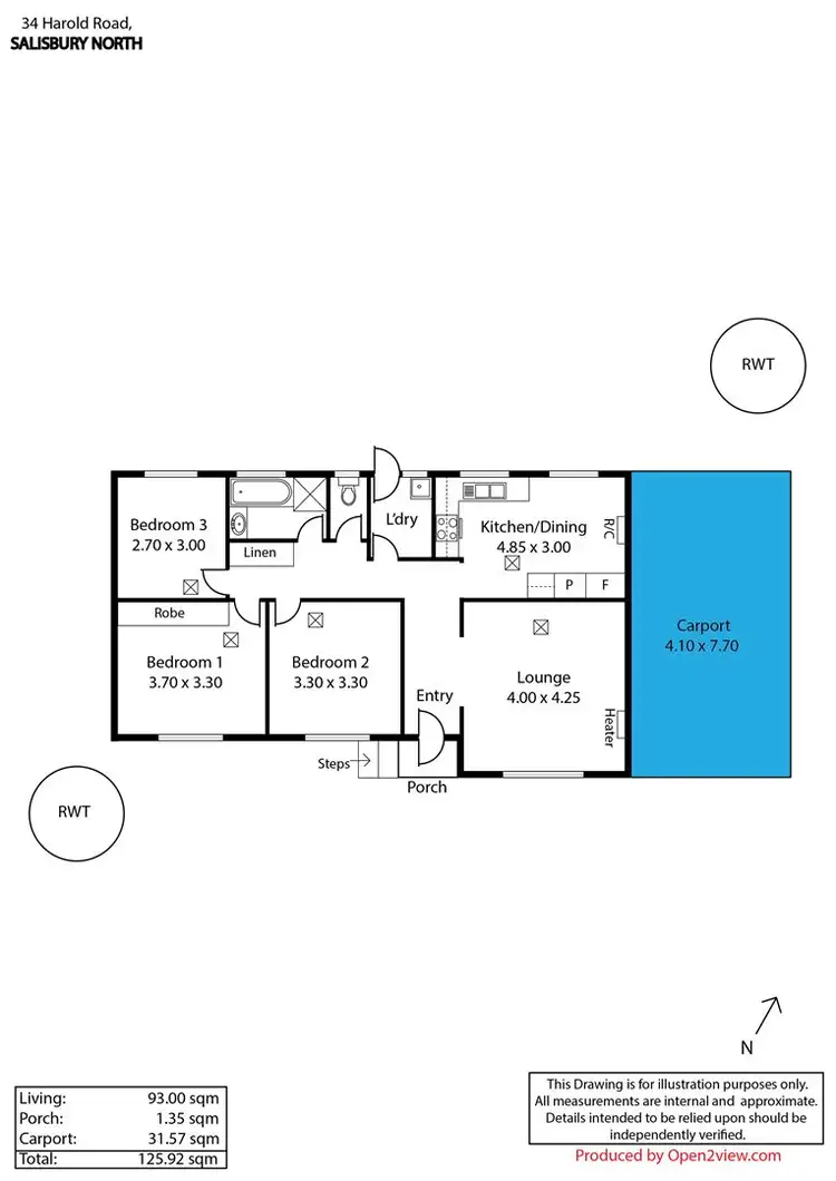 Floorplan of Homely house listing, 34 Harold Road, Salisbury North SA 5108