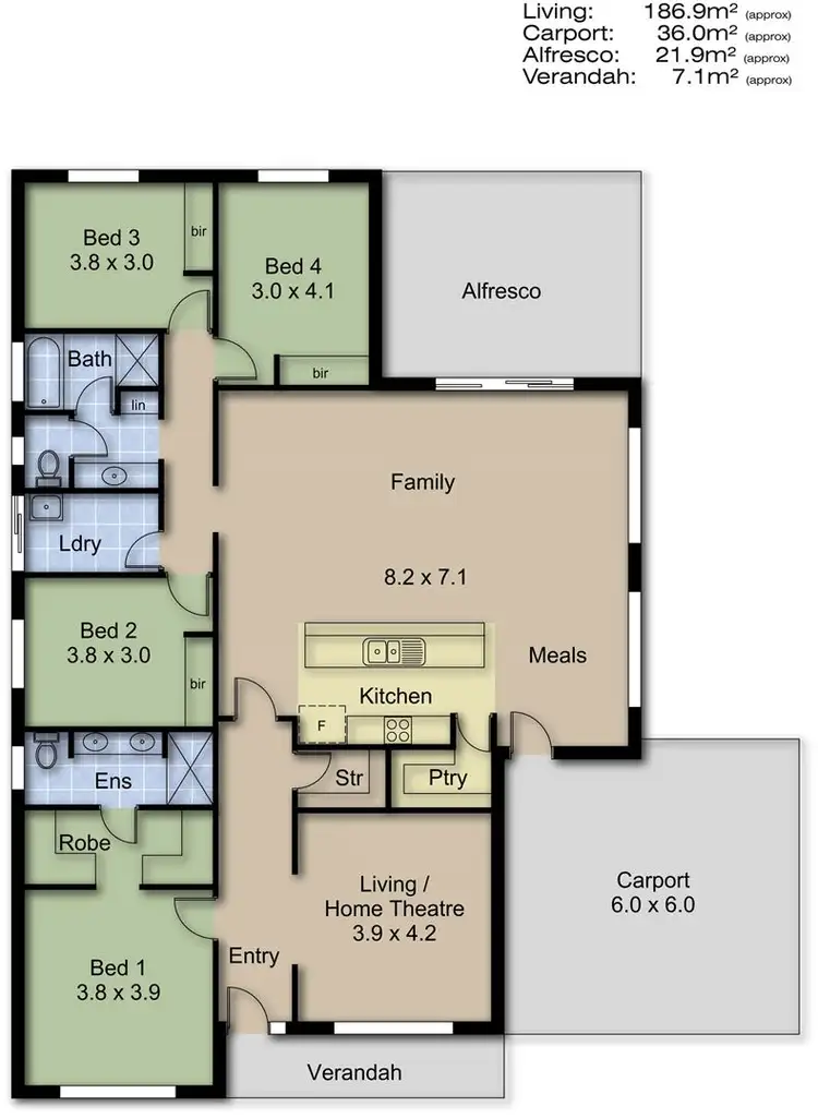 Floorplan of Homely house listing, 17 Bentham Court, Mount Barker SA 5251