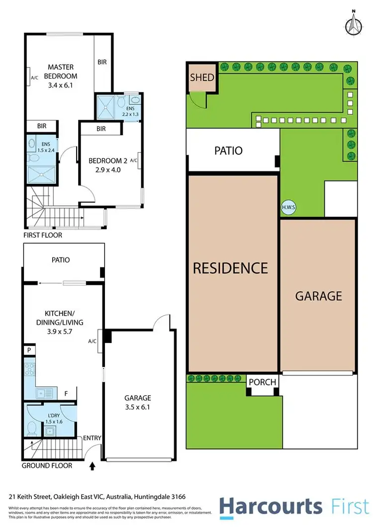 Floorplan of Homely townhouse listing, 21 Keith Street, Oakleigh East VIC 3166