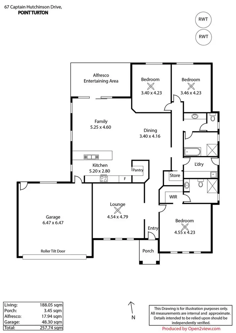 Floorplan of Homely house listing, 67 Captain Hutchinson Drive, Point Turton SA 5575