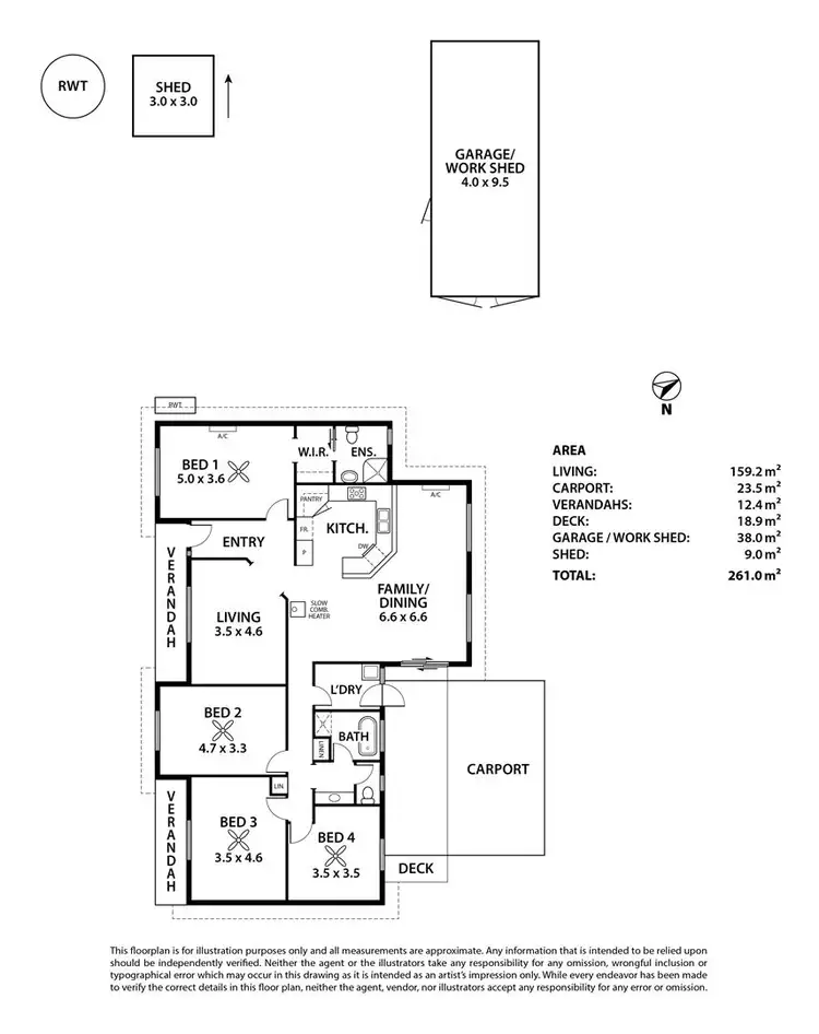 Floorplan of Homely house listing, 15 Hallett Street, Callington SA 5254