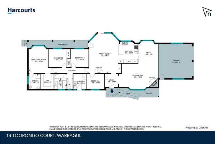 Floorplan of Homely house listing, 14 Toorongo Court, Warragul VIC 3820