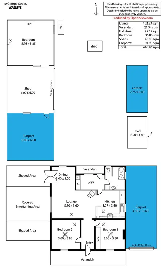 Floorplan of Homely house listing, 13 George Street, Wasleys SA 5400