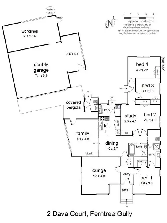 Floorplan of Homely house listing, 2 Dava Court, Ferntree Gully VIC 3156