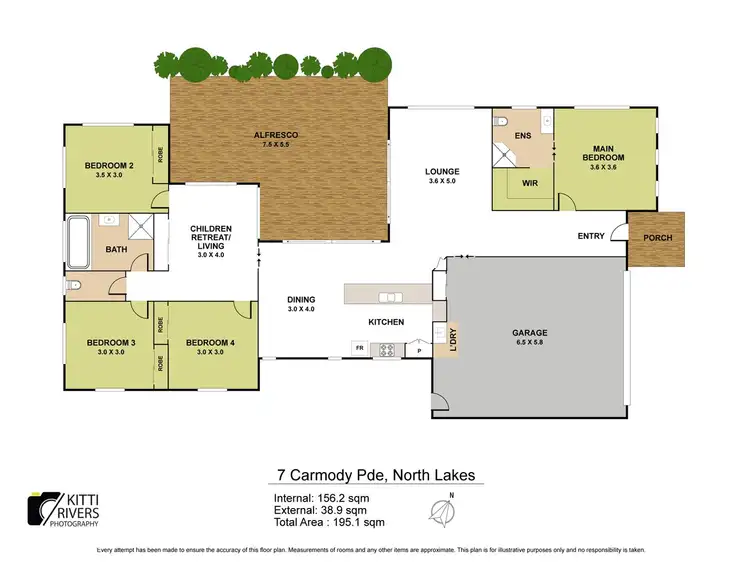 Floorplan of Homely house listing, 7 Carmody Parade, North Lakes QLD 4509
