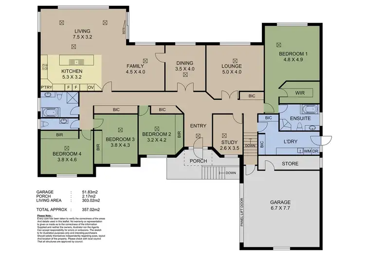 Floorplan of Homely house listing, 6 Ferguson Court, Mount Barker SA 5251