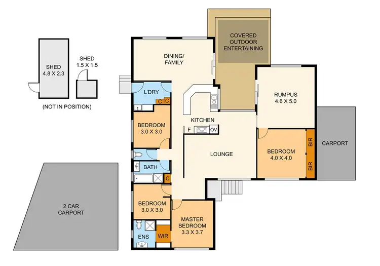 Floorplan of Homely house listing, 4 Considine Court, Bayswater North VIC 3153