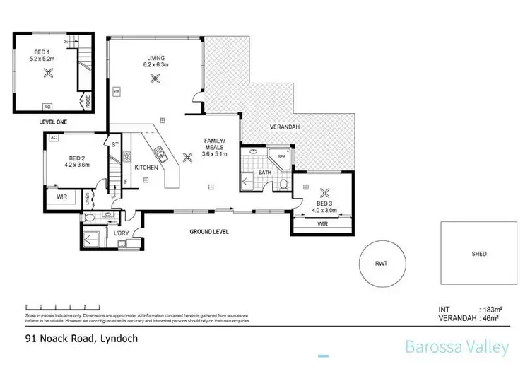 Floorplan of Homely rural property listing, 91 Noack Road, Lyndoch SA 5351