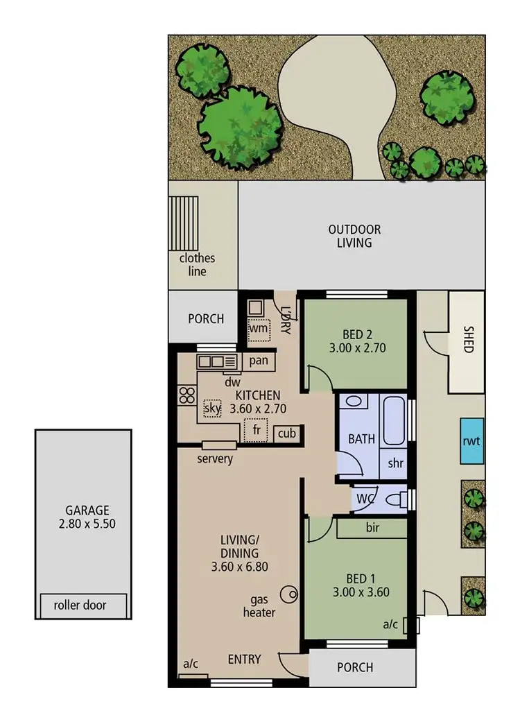 Floorplan of Homely house listing, 14/48 Sunnymeade Drive, Aberfoyle Park SA 5159