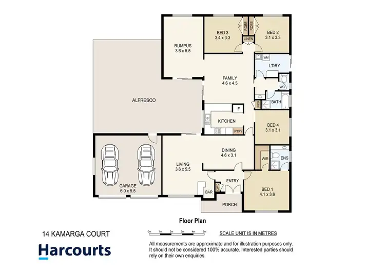 Floorplan of Homely house listing, 14-16 Kamarga Court, Greenbank QLD 4124