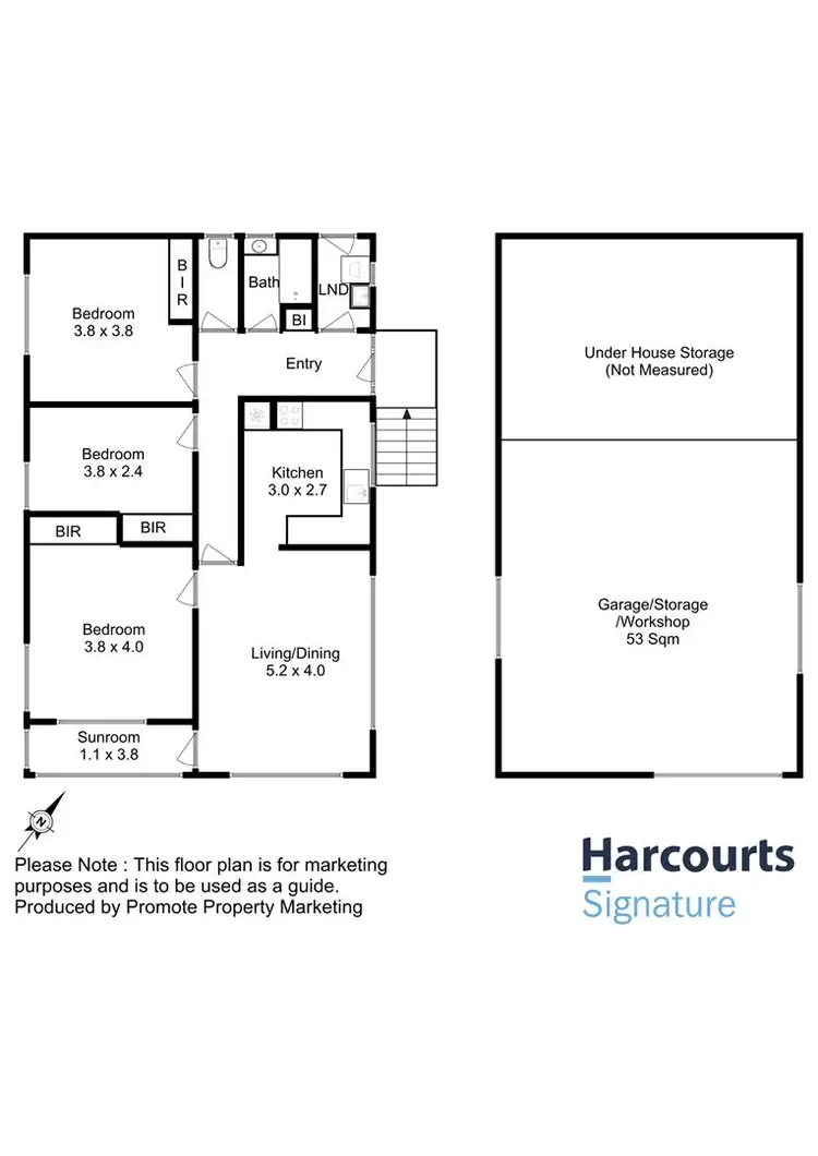 Floorplan of Homely house listing, 1/205 Bathurst Street, West Hobart TAS 7000