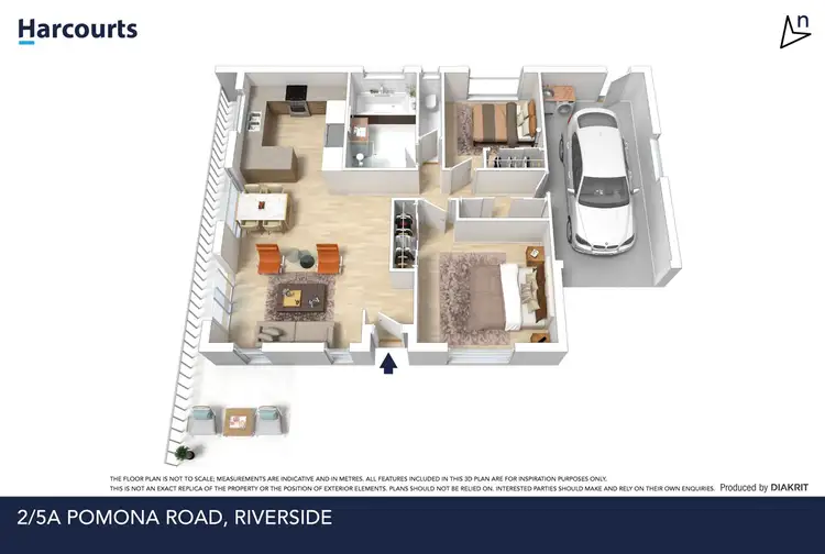 Floorplan of Homely unit listing, 2/5a Pomona Road, Riverside TAS 7250