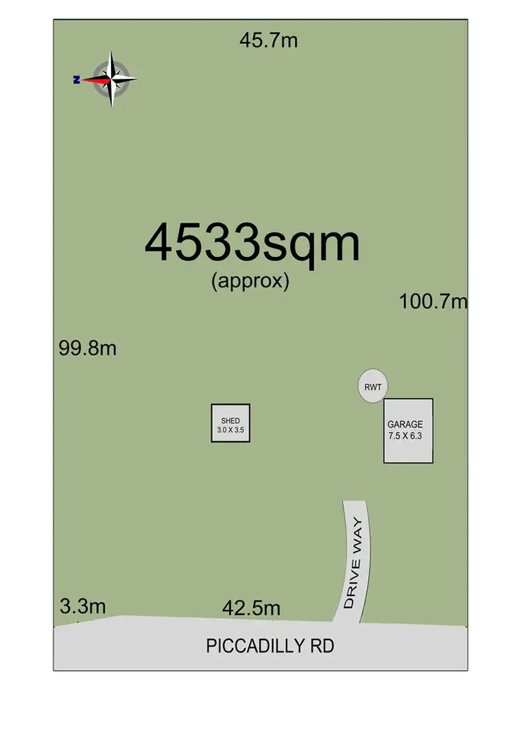 Floorplan of Homely land listing, 562 Piccadilly Road, Summertown SA 5141