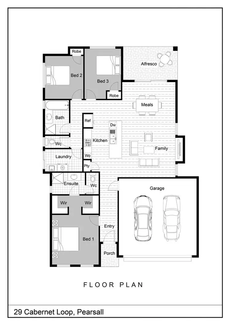 Floorplan of Homely house listing, 29 Cabernet Loop, Pearsall WA 6065