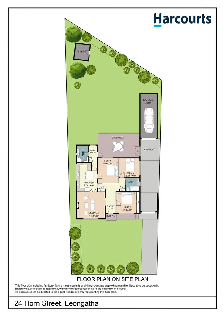 Floorplan of Homely house listing, 24 Horn Street, Leongatha VIC 3953