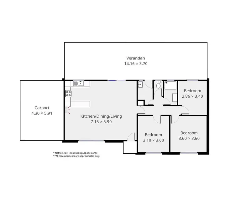 Floorplan of Homely house listing, 9 Fifth Street, Wool Bay SA 5575