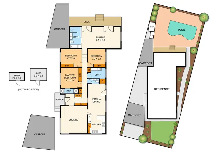 Floorplan of Homely house listing, 8 Monaro Close, Wantirna South VIC 3152