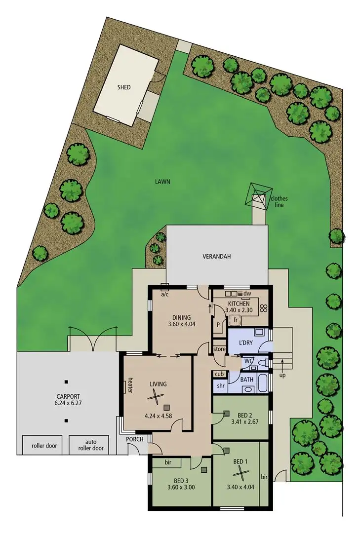 Floorplan of Homely house listing, 3 Kuranya Way, Morphett Vale SA 5162