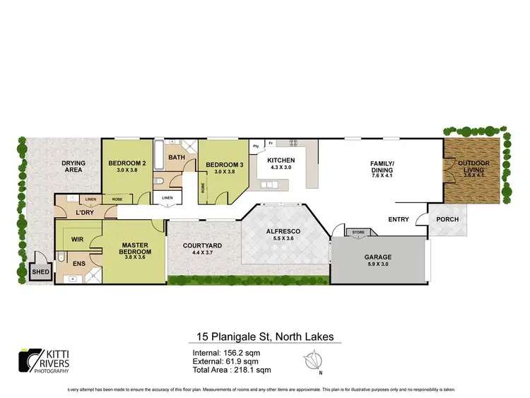 Floorplan of Homely house listing, 15 Planigale Crescent, North Lakes QLD 4509