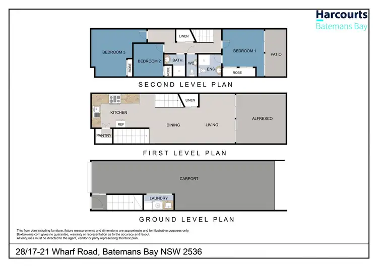 Floorplan of Homely townhouse listing, 28/17-21 Wharf Road, Batemans Bay NSW 2536