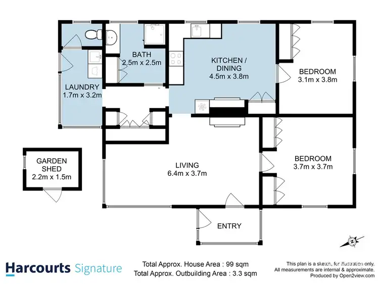 Floorplan of Homely house listing, 64 South Arm Road, Rokeby TAS 7019