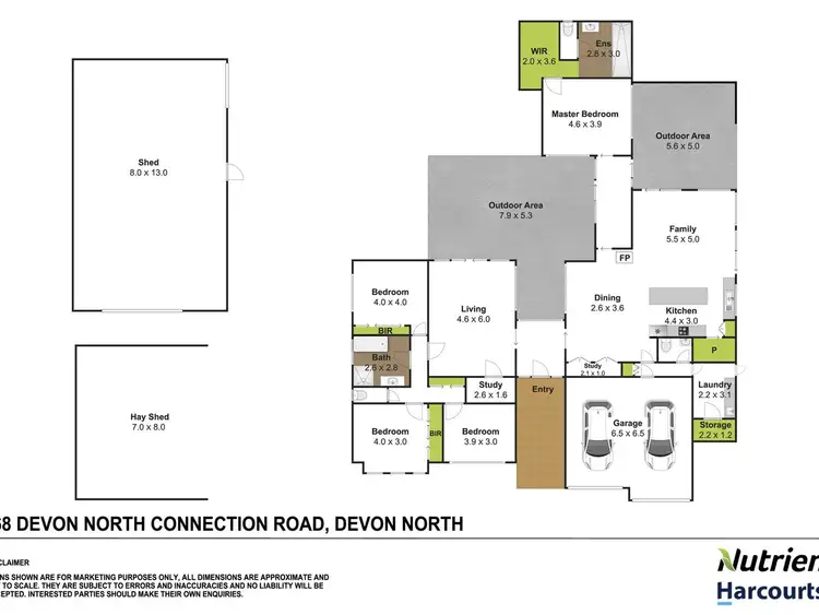 Floorplan of Homely rural property listing, 68 Devon North Connection Road, Devon North VIC 3971