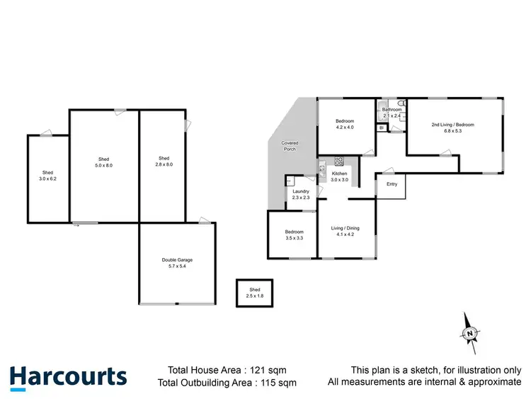 Floorplan of Homely house listing, 137 Roslyn Avenue, Blackmans Bay TAS 7052