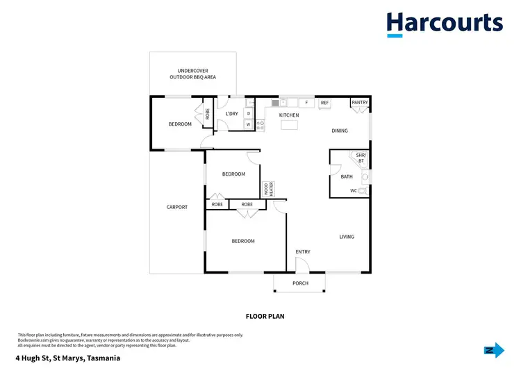 Floorplan of Homely house listing, 4 Hugh Street, St Marys TAS 7215