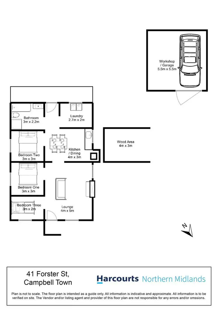 Floorplan of Homely house listing, 41 Forster Street, Campbell Town TAS 7210